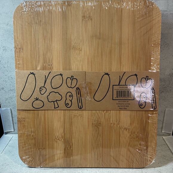 Core Bamboo - Bamboo Serve Set (Charcuterie Board, Spatula and Tongs) New - Picture 2 of 5